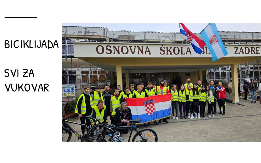 Biciklisti OŠ Sibinjskih žrtava u posjetu našoj školi